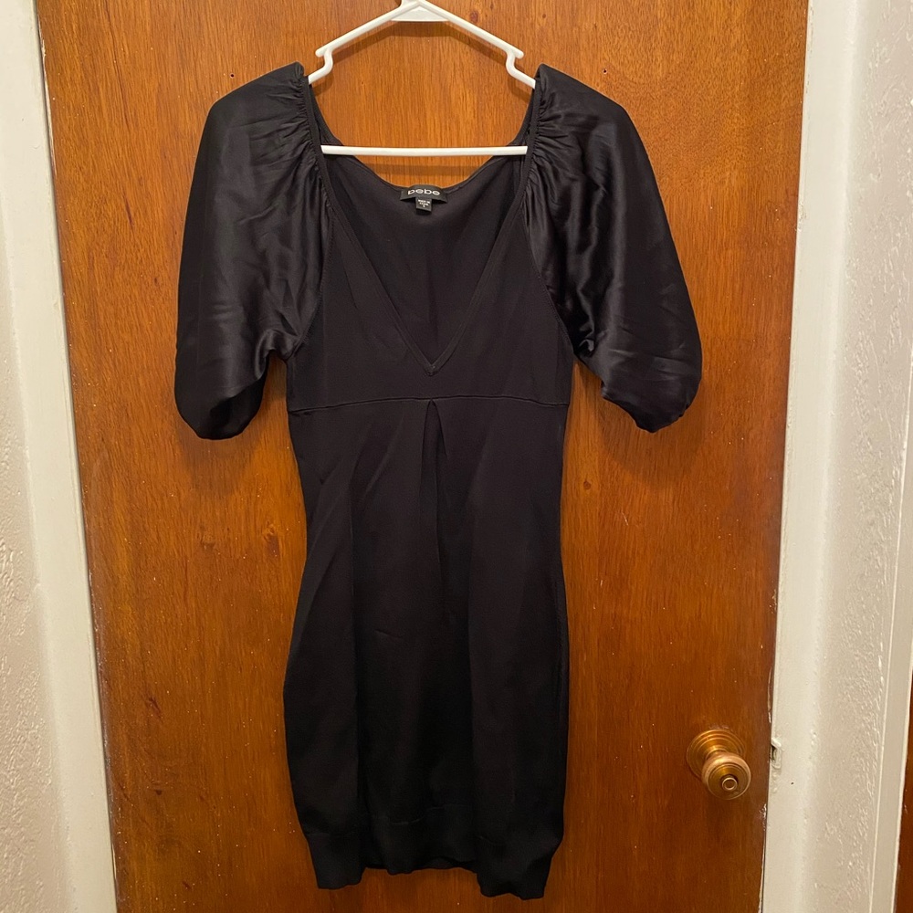 Women’s black bebe dress size small